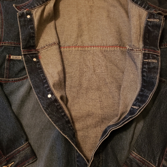 Men's XXL Rocawear Oversize Denim Jean Jacket - Picture 4 of 8